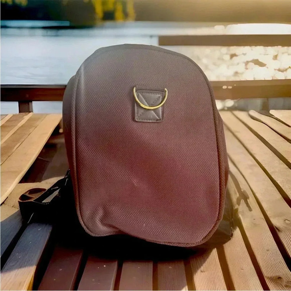 Pierre Cardin Overnight Travel Duffel Bag Brown 15x7.5x10" Strap Missing. - Picture 4 of 7